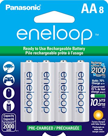 Eneloop AA 2100 Cycle Rechargeable, 8-pack